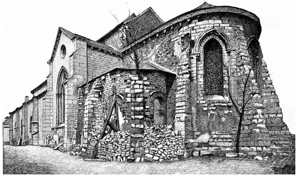Starý Ošlehaný Kostel Londýně — Stock fotografie