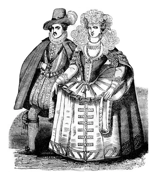 Robert Carr Κόμης Του Somerset Και Lady Essex Σύζυγός Του — Φωτογραφία Αρχείου