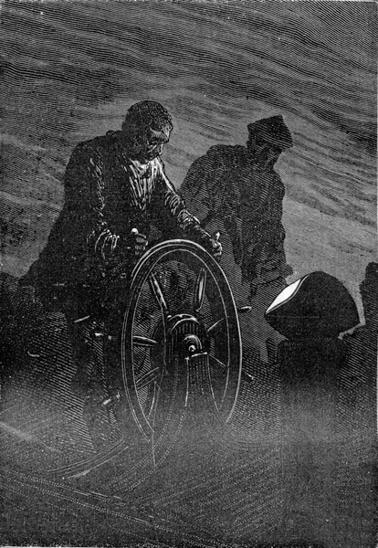 Captain Did See Shadowy Figure Him Jules Verne Dick Sand — Stockfoto