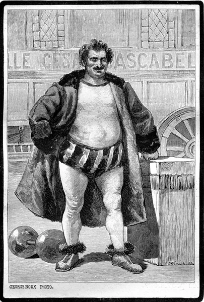 Ett Porträtt Cesar Cascabel Foto George Roux Från Jules Verne — Stockfoto