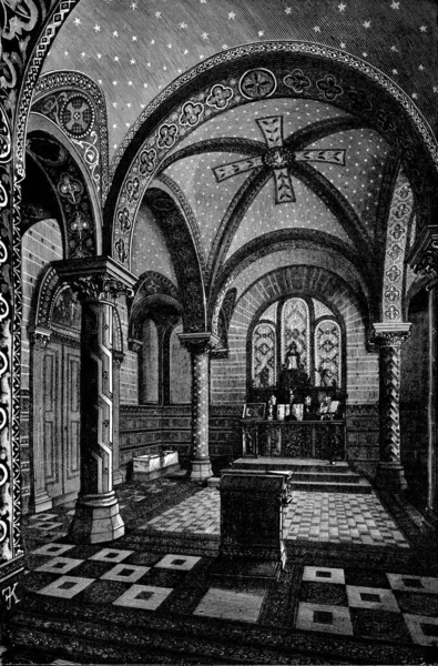Interior Catedral Santo Sepulcro Cidade Jerusalem Israel — Fotografia de Stock