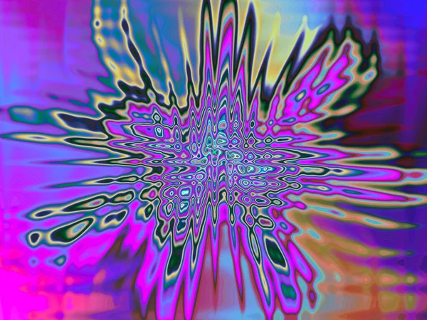 Abstraktní Barevné Pozadí Krásný Psychedelický Vzor — Stock fotografie