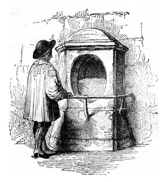 Stone London Illustration Gravée Vintage Magasin Pittoresque 1841 — Photo