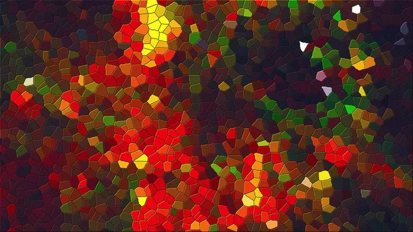 Компьютер Генерируется Абстрактный Фон Многоцветной Мозаики Различных Форм Рендеринг — стоковое фото