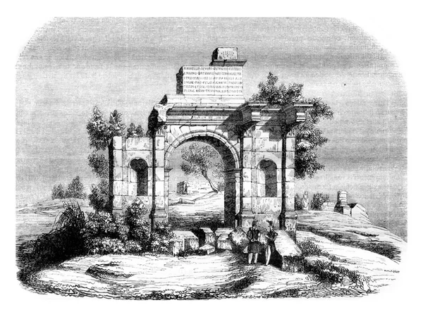 Argelia Arco Triunfal Djemila Indicado Para Ser Transportado París Ilustración — Foto de Stock