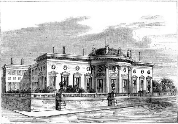 Der Palast Der Ehrenlegion Quai Orsay Paris Alte Gravierte Illustration — Stockfoto