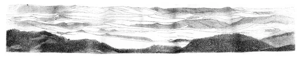 Вид Западную Сторону Старинная Гравированная Иллюстрация Магазин Питтореске 1846 Года — стоковое фото