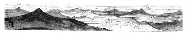 Vista Lado Oeste Ilustração Gravada Vintage Magasin Pittoresco 1846 — Fotografia de Stock