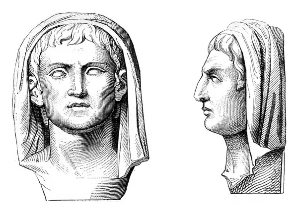 Portret Van Plinius Jongere Het Marmer Bewaard Het Giovio Paleis — Stockfoto