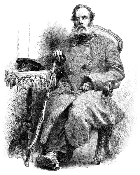 Mysterious Prisoner Solovetsky Nicolas Ilyin Vintage Engraved Illustration Tour Monde — Stock Photo, Image