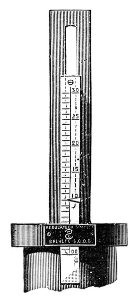 조절기 심플렉스의 부분의 빈티지새겨져 백과사전 1875 — 스톡 사진