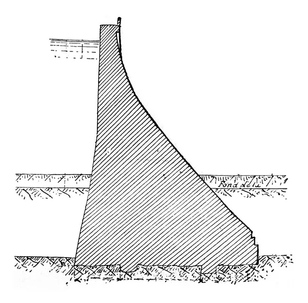 Ilustracja Betonowej Linii Liny — Zdjęcie stockowe