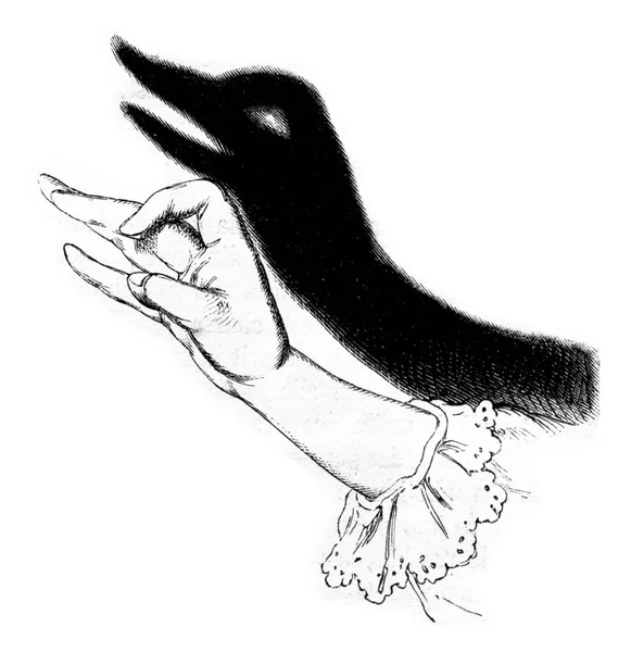 Hand Getekend Schets Van Een Jonge Vrouw — Stockfoto