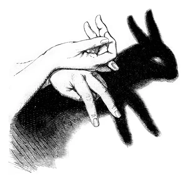 黒と白の絵を描いた男の手描きのスケッチ図 — ストック写真