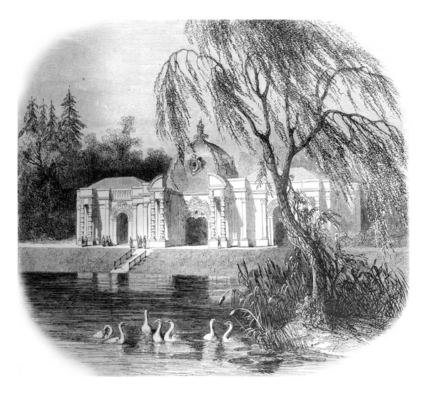 Catherine Booth Tsarskoye Selo Eski Gravür Magasin Pittoresk 1861 — Stok fotoğraf