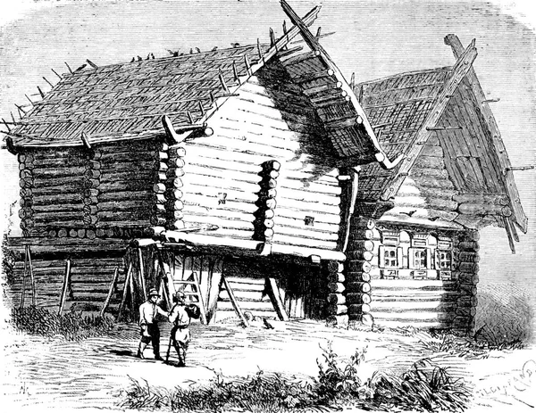 Oud Vuil Huis Illustratie — Stockfoto