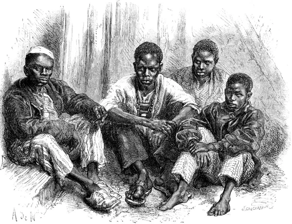 Homens Mulheres Afro Americanos Preto Branco — Fotografia de Stock