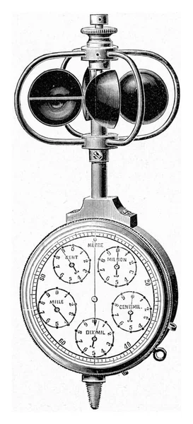 Старинные Ретро Часы Чернила Царапины — стоковое фото