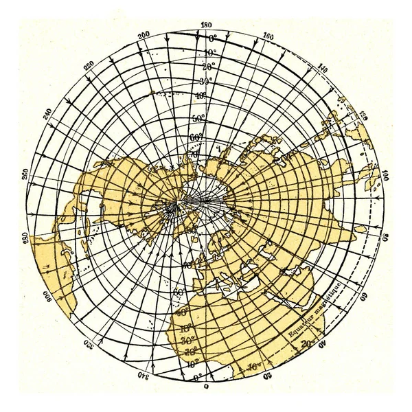 자오선 이소선 성향의 스러운 Universe Humanity 1910 — 스톡 사진