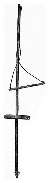 Wiertło Kamiennym Punktem Grawerowana Ilustracja Rocznika Wszechświat Ludzkość 1910 — Zdjęcie stockowe