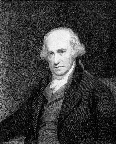 James Watt Inventor Máquina Vapor Ilustración Grabada Vintage Del Universo — Foto de Stock