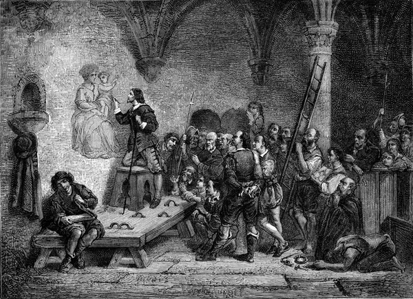 1877 Виставка Живопису Стелла Римі 1698 Року Клавдія Жаканда Магасін — стокове фото