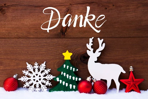Weihnachtsdekoration Mit Holzbuchstaben Und Tannenzweig Mit Schnee Auf Holzgrund — Stockfoto
