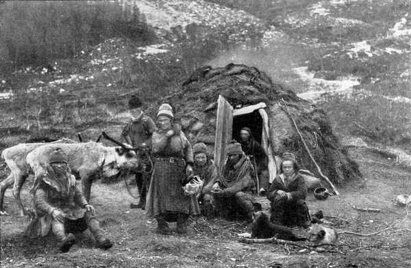 Acampamento Coelhos Nas Regiões Polares Ilustração Gravada Vintage Universo Humanidade — Fotografia de Stock