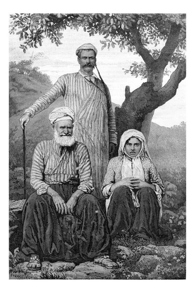 Maronite Dragoman Och Metouali Eller Shia Man Woman Beqaa Valley — Stockfoto