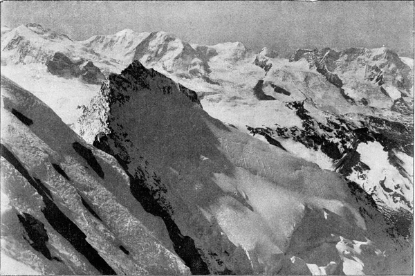 Eterno Reino Nieve Ilustración Grabada Vintage Del Universo Humanidad 1910 — Foto de Stock