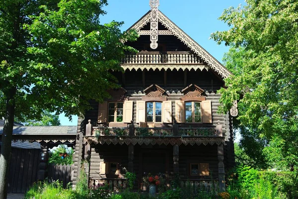 Altes Holzhaus Dorf — Stockfoto