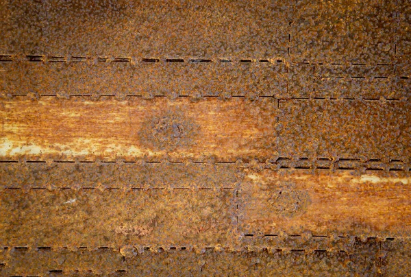 Rostige Geschweißte Bleche Aus Eisen Als Textur — Stockfoto