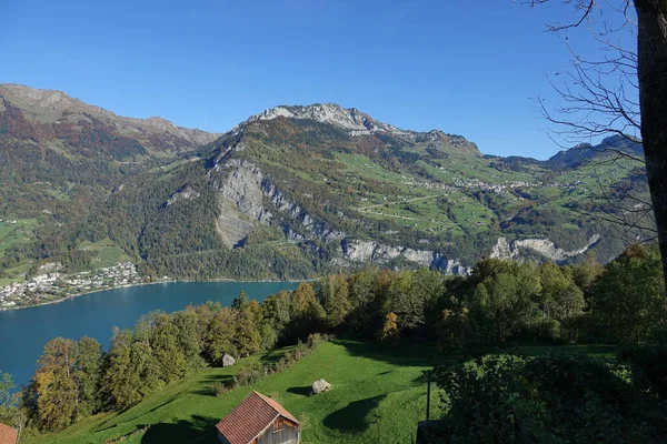 Walensee Bergen Van Zwitserland Bij Chur — Stockfoto