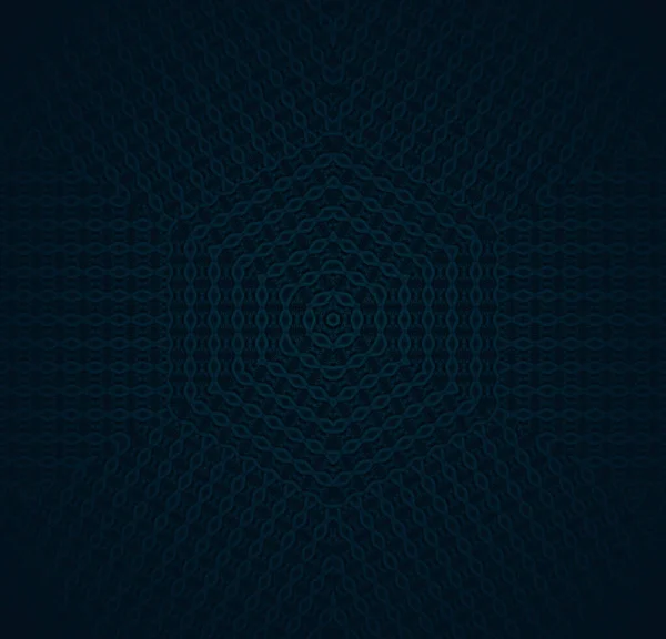 Abstract Geometric Background Dark Blue Black Regular Hexagon Pattern Oval — Stock Photo, Image