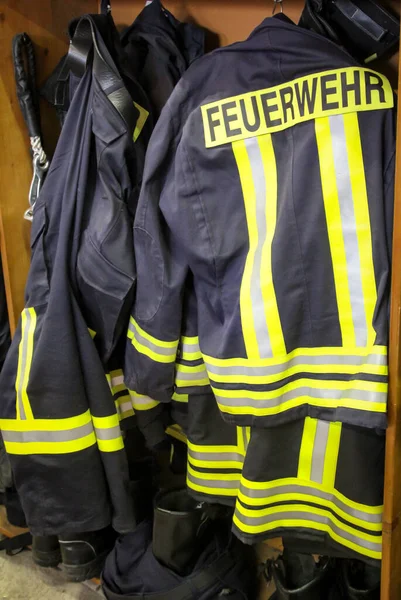 Vêtements Pompiers Costumes Combinaisons Protection Prêts Porter — Photo