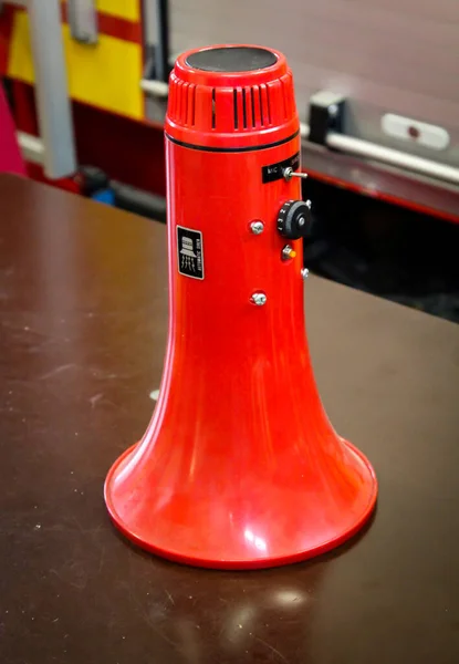 Megafone Para Utilização Nos Bombeiros — Fotografia de Stock