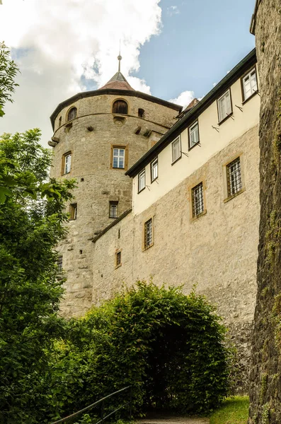 Vista Panorâmica Majestosa Arquitetura Medieval Castelo — Fotografia de Stock