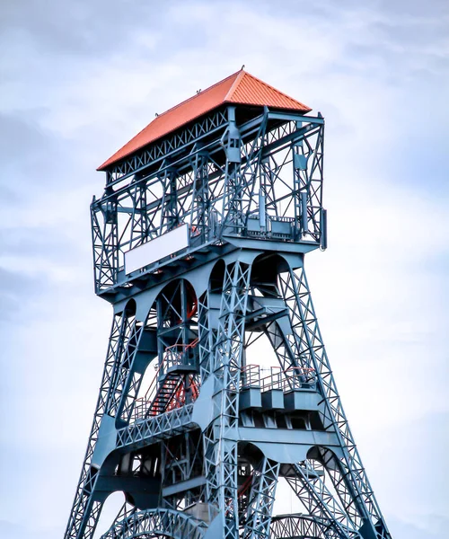 Een Mijntoren Mijnbouwgebieden Ter Bevordering Van Steenkool — Stockfoto
