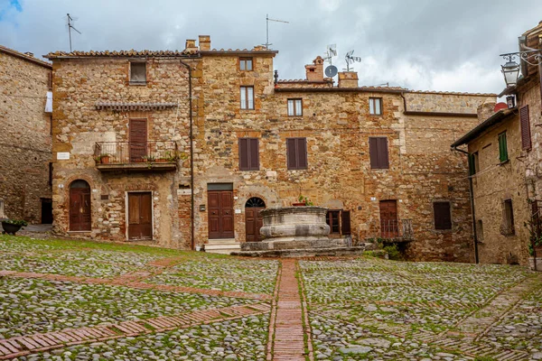 Toscanas Medeltida Rocca Orcia Toscana Italien Pittoreska Byar — Stockfoto