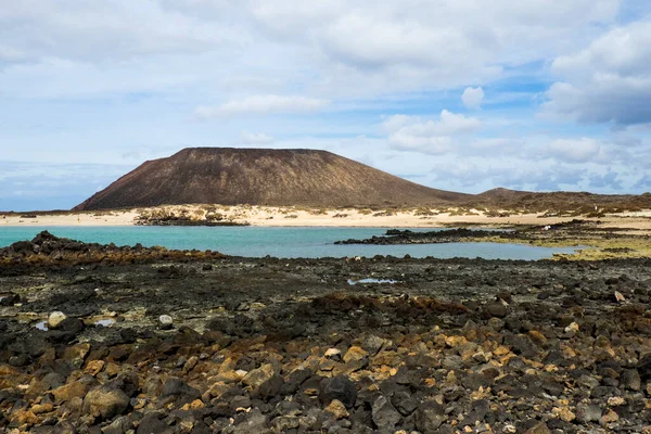 Ισπανία Κανάριοι Νήσοι Νήσος Los Lobos Στην Fuerteventura — Φωτογραφία Αρχείου