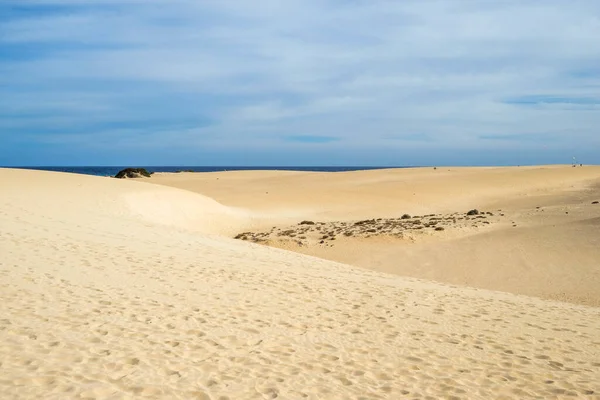 Spanien Kanarieöarna Sanddynerna Corralejo Fuerteventura — Stockfoto