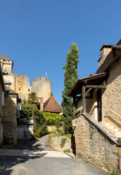 Castelnaud Dordogne France September 2018 Village Castelnaud Chapelle Castle Dordogne — Stock Photo, Image