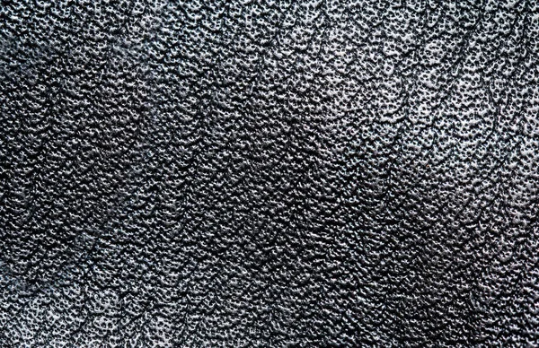 Piece Black Leather Leather Texture — Stock Photo, Image