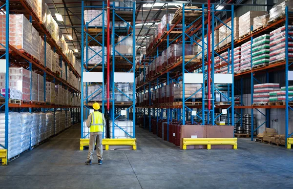 Lager Logistik Versand Menschen Logistik Lagerung Distribution Service Verladung Waren — Stockfoto