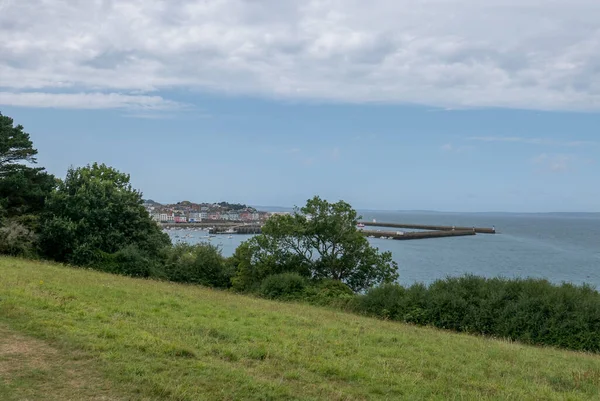 Uma Paisagem Bretanha Verão França Mar Cor Desta Região Verão — Fotografia de Stock