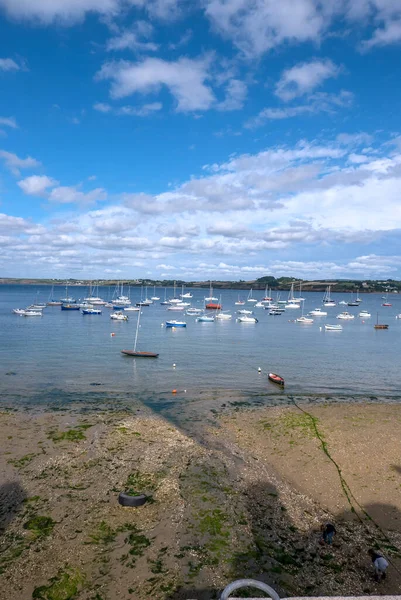 Paesaggio Della Bretagna Estate Francia Mare Colore Questa Regione Estate — Foto Stock