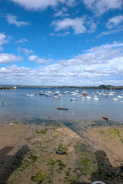 Een Landschap Van Bretagne Zomer Frankrijk Zee Kleur Van Deze — Stockfoto