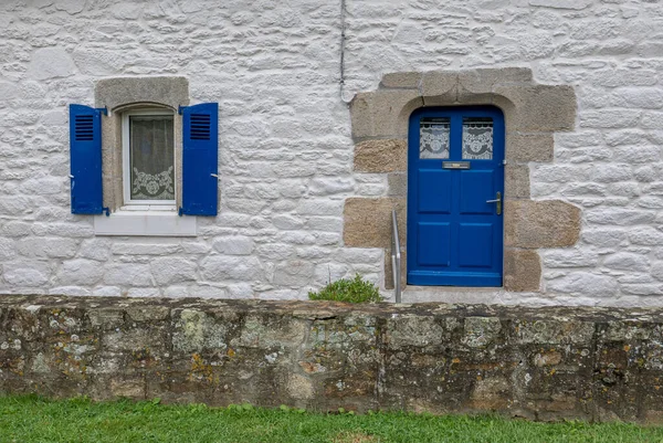 Ett Landskap Bretagne Sommaren Frankrike Hav Färg Denna Region Sommaren — Stockfoto