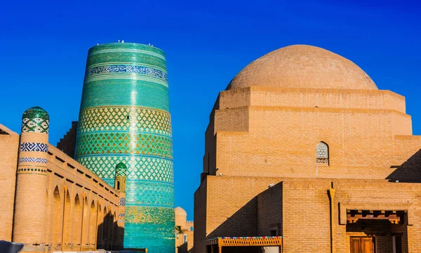 Architecture Historique Itchan Kala Centre Ville Fortifiée Khiva Ouzbékistan Site — Photo