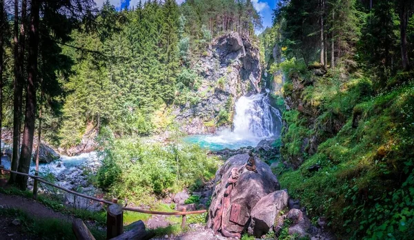Cachoeiras Reinbach Tirol Sul — Fotografia de Stock